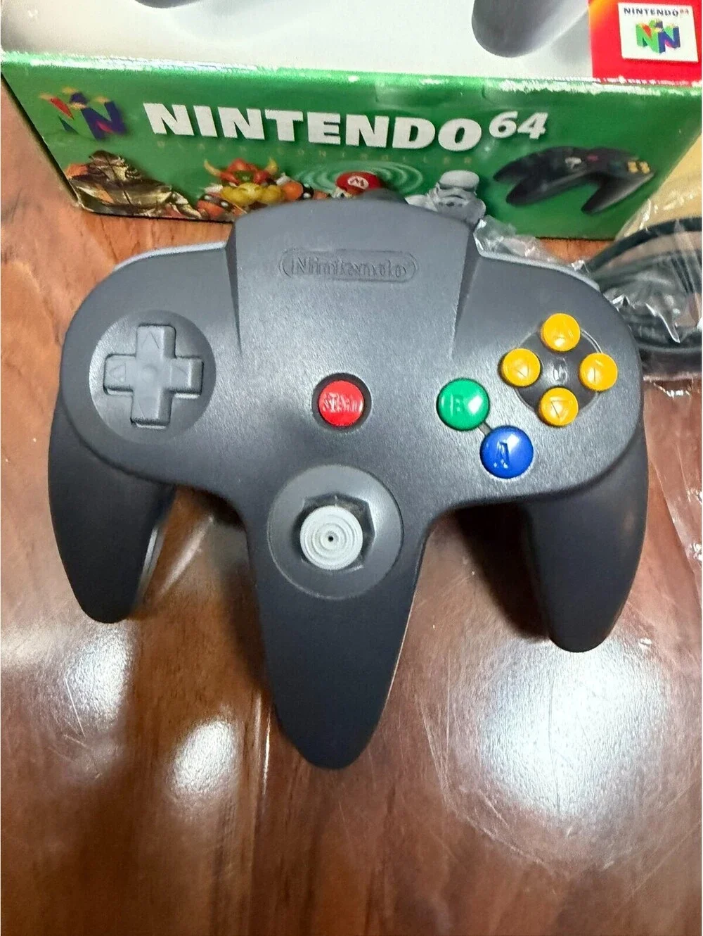 Nintendo 64 - N64 Black Controller [OEM] NUS-005 Original Box/ Insert Tested